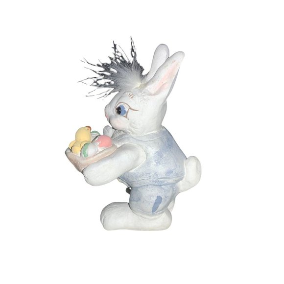 EASTER Bunny Rabbit with Easter Basket Eggs & Duck - Picture 5 of 8